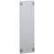 Plastron plein métal 1/4 tour pour gaines à câbles XL³400 - hauteur 550mm