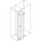 Contre-Porte gaine A Cable Int. IP30 H2000mm L400mm (x1)