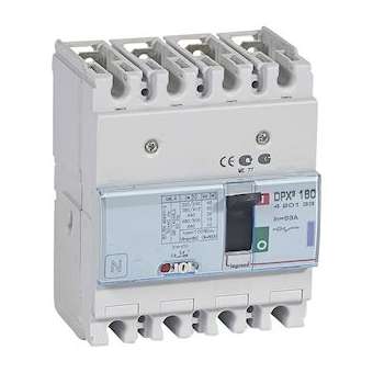 Disjoncteur magnétothermique DPX³160 pouvoir de coupure 50kA 400V~ - 4P - 63A|Legrand-LEG420133