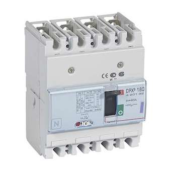 Disjoncteur magnétothermique DPX³160 pouvoir de coupure 50kA 400V~ - 4P - 40A|Legrand-LEG420132