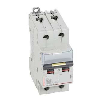 Disj. DX³ 1000kA 16kA arrivée haute/départ bas à vis 32A -courbe B -2 modules|Legrand-LEG408962