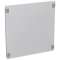 Plastron plein métal 1/4 de tour - XL³4000 et XL³800 - hauteur 600mm -24 modules