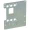 Platine de montage XL³4000 - pour 1 DPX³160 fixe invers de source - vertical