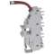 Base support à fil HX³ 400A - pour DX³ unipolaire 1,5 mod/pôle - Phase L3