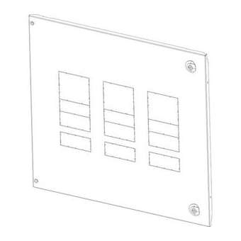 Plastron métal XL³4000 extractible avec diff - 1/2 DPX³630 - position verticale|Legrand-LEG021065