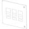 Plastron métal XL³4000 extractible avec diff - 1/2 DPX³630 - position verticale