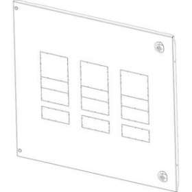 Plastron métal XL³4000 extractible avec diff - 1/2 DPX³630 - position verticale|Legrand-LEG021065