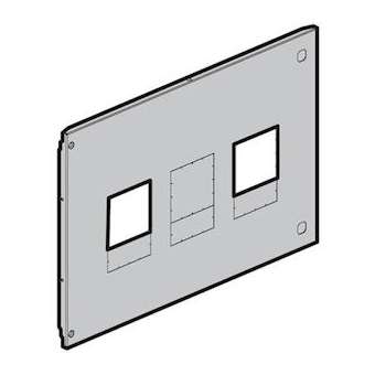 Plastron métal XL³4000 extractible sans diff - 1/2 DPX³630 - position verticale|Legrand-LEG021064
