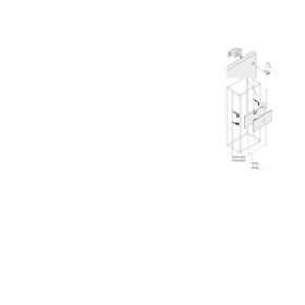 Kit Vert. T5 3/4P Fixe poignée Dir. H350mm L400mm|ABB-ABBPVBT5406
