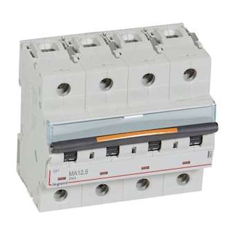 Disj. magnétique seul DX³ MA 25kA arrivée haute/départ bas à vis 12,5A 6 modules|Legrand-LEG409891