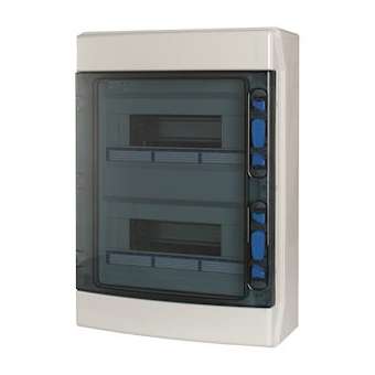 Coffret mural IP65 2-rangées 24-mod|Eaton industries-EONIKA-2-24-ST