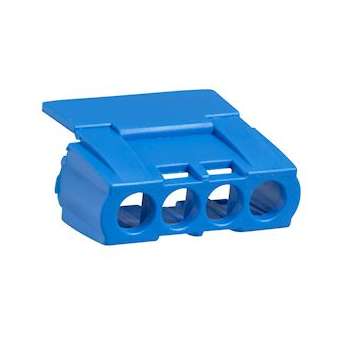 Kaedra - capot IP2 pour bornier 4 trous - bleu|Schneider Electric-SCH13589
