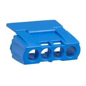 Kaedra - capot IP2 pour bornier 4 trous - bleu|Schneider Electric-SCH13589