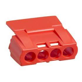 Kaedra - capot IP2 pour bornier 4 trous - rouge|Schneider Electric-SCH13588