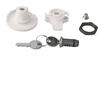 Serrure à clé N° 455 livrée avec 2 clés pour armoire univers métal IP44|Hager-HAGFZ453N