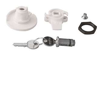 Serrure à clé N° 405 livrée avec 2 clés pour armoire univers métal IP44|Hager-HAGFZ452N