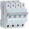 Disjoncteur 4P 25kA courbe B - 10A 4 modules|Hager-HAGNQN410
