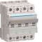 Disjoncteur 4P 25kA courbe B - 25A 4 modules|Hager-HAGNQN425