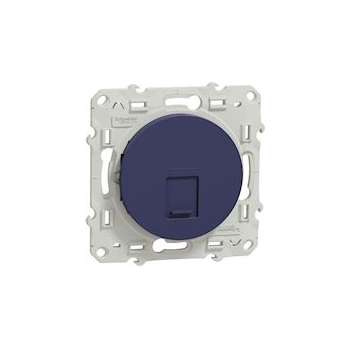 Odace, prise RJ45 Cobalt, grade 1 (téléphone) cat. 5 UTP, à vis|Schneider Electric-SCHS550471