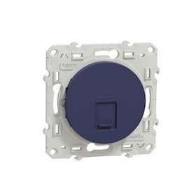 Odace, prise RJ45 Cobalt, grade 1 (téléphone) cat. 5 UTP, à vis|Schneider Electric-SCHS550471
