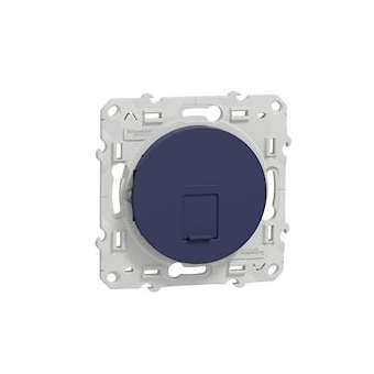 Odace, prise RJ45 Cobalt, grade 1 (téléphone + informatique) cat. 6 UTP, à vis|Schneider Electric-SCHS550475