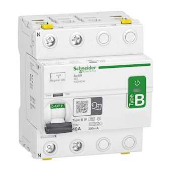 Acti9 iID - interrupteur différentiel - 2P - 40A - 300mA - type B - SI - 400V|Schneider Electric-SCHA9Z64240