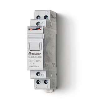 Télérupteur modulaire 2NO 16A 12V AC|Finder-FID202280120000PAS