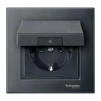 Plaque finition simple M-Plan, anthracite|Schneider Electric-SCHMTN486114