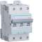 Disjoncteur 3P 6-10kA courbe D - 6A 3 modules|Hager-HAGNGT306
