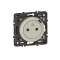 Prise Surface Céliane avec chargeur USB en face avant Type-C - 7,5W - Titane|Legrand-LEG099530