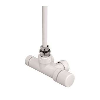 Robinetterie monopoint thermostatisable coudée 1/2' têtedroite - Kit K blanc|Acova-ACA991551