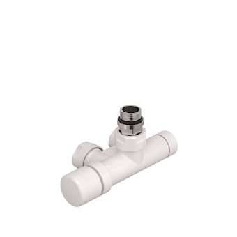 Robinetterie monopoint thermostatisable coudée 1/2' têtegauche - Kit M blanc|Acova-ACA991561