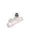 Robinetterie monopoint thermostatisable coudée 1/2' têtegauche - Kit M blanc