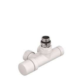 Robinetterie monopoint thermostatisable coudée 1/2' têtegauche - Kit M blanc|Acova-ACA991561
