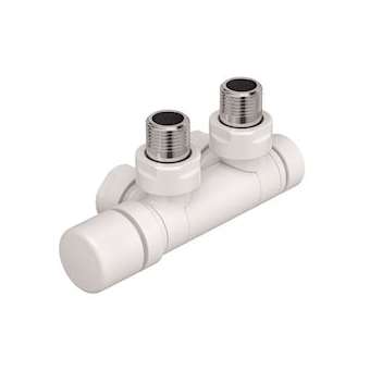 Robinetterie thermostatisable H pivotant réversible 1/2' - Kit U blanc|Acova-ACA991631
