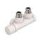 Robinetterie thermostatisable H pivotant réversible 1/2' - Kit U blanc