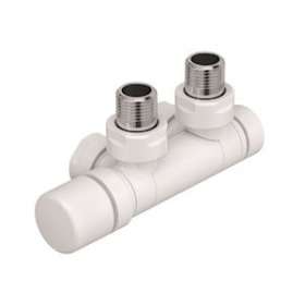 Robinetterie thermostatisable H pivotant réversible 1/2' - Kit U blanc|Acova-ACA991631