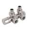 Robinetterie thermostatisable H pivotant réversible 1/2' - Kit U chromé