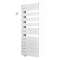 Fassane Spa Twist EL gauche, cde RF, Blanc RAL 9016, 500W, H828 mm / L550 mm