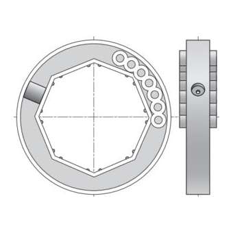Collar tube octo 70|Somfy-SYF1780118