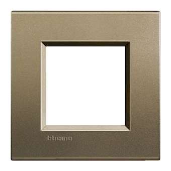 Plaque carrée Livinglight Silk 2 modules - Square|Bticino-TICLNA4802SQ