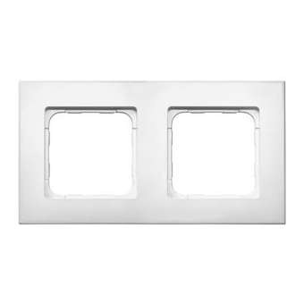 Double-cadre smoove blanc laqué|Somfy-SYF9015238