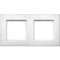 Double-cadre smoove blanc laqué|Somfy-SYF9015238