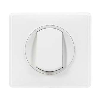 Poussoir avec plaque Céliane Soft - 6A - Blanc|Legrand-LEG099570
