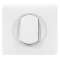 Poussoir avec plaque Céliane Soft - 6A - Blanc|Legrand-LEG099570