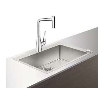 C71-F660-03 Ensemble évier/mit Select 660, avec mit 320 2 trous avec sBox chromé|Hansgrohe-HA343209000