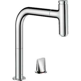 Mitigeur de cuisine 2 trous 200, avec douchette extractible 1 jet, sBox chromé|Hansgrohe-HA373804000