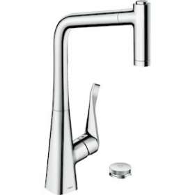 Mitigeur de cuisine 2 trous 320, avec douchette extractible 2 jets, sBox chromé|Hansgrohe-HA373806000