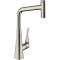 Mitigeur cuisine 320, avec douchette extractible 1 jet, sBox aspect acier inox|Hansgrohe-HA373803800