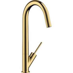 Mitigeur cuisine aspect doré poli|Hansgrohe-HA310822990